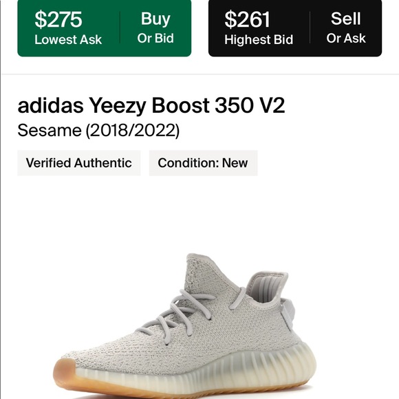 Yeezy Boost 350 V2 ‘Sand Taupe’ Size 11.5 US - Picture 6 of 6